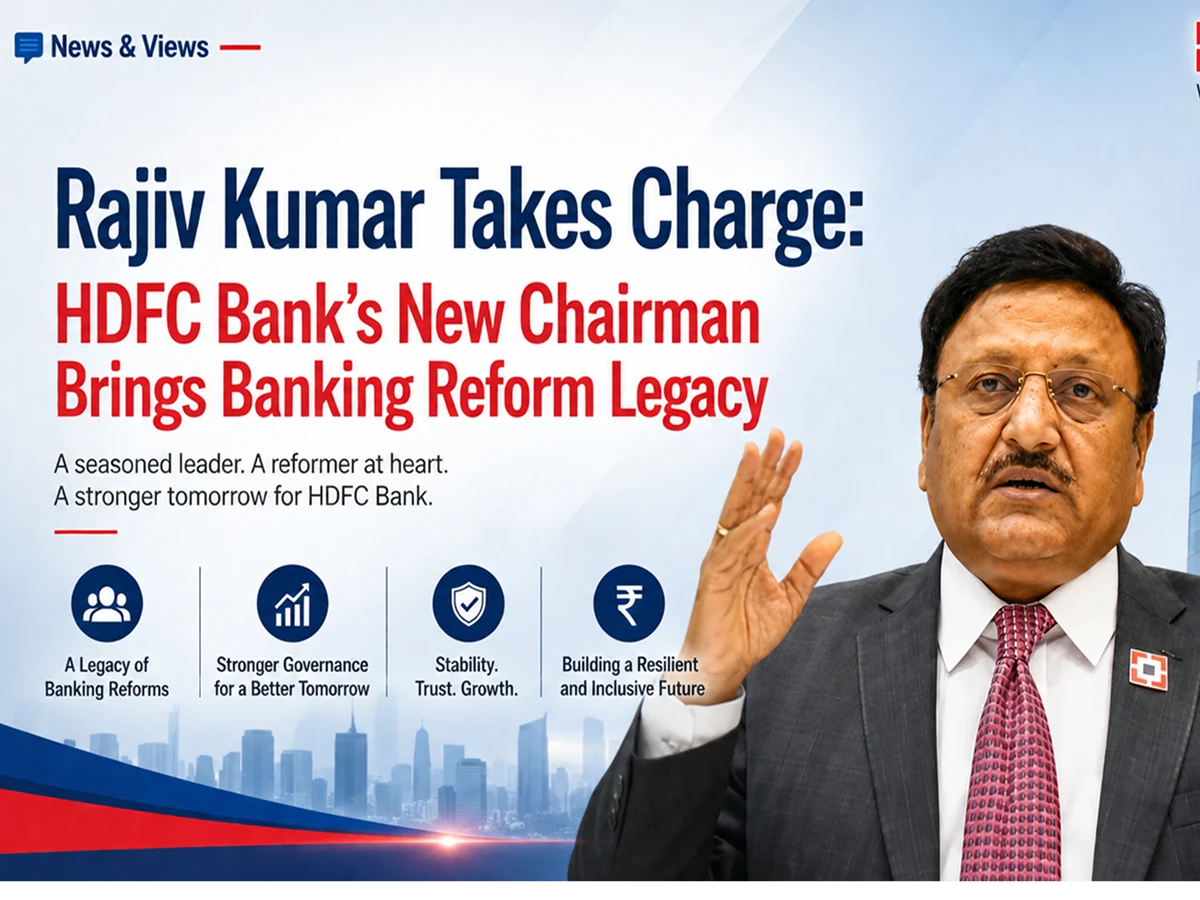 Rajiv Kumar Takes Charge: HDFC Bank's New Chairman Brings Banking Reform Legacy