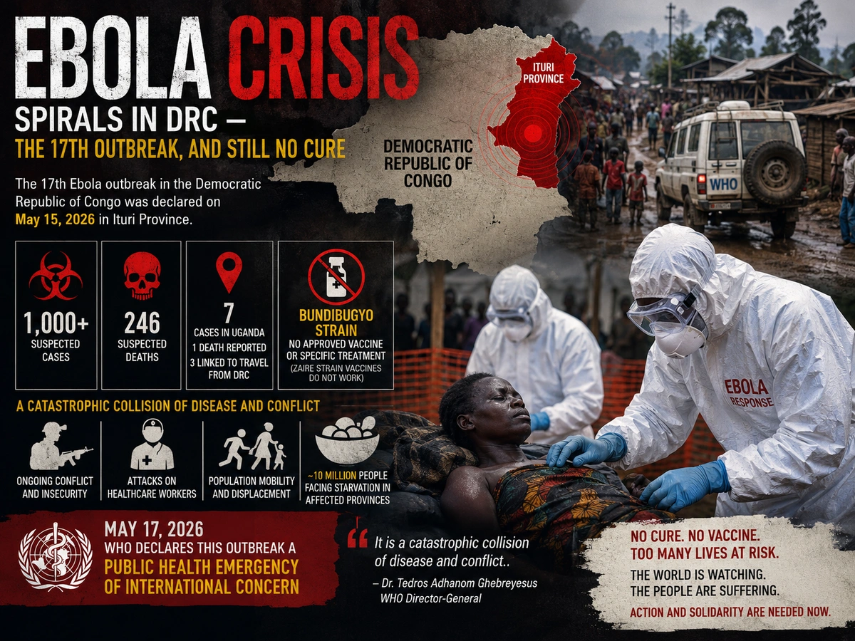 Ebola Crisis Spirals in DRC — The 17th Outbreak, and Still No Cure