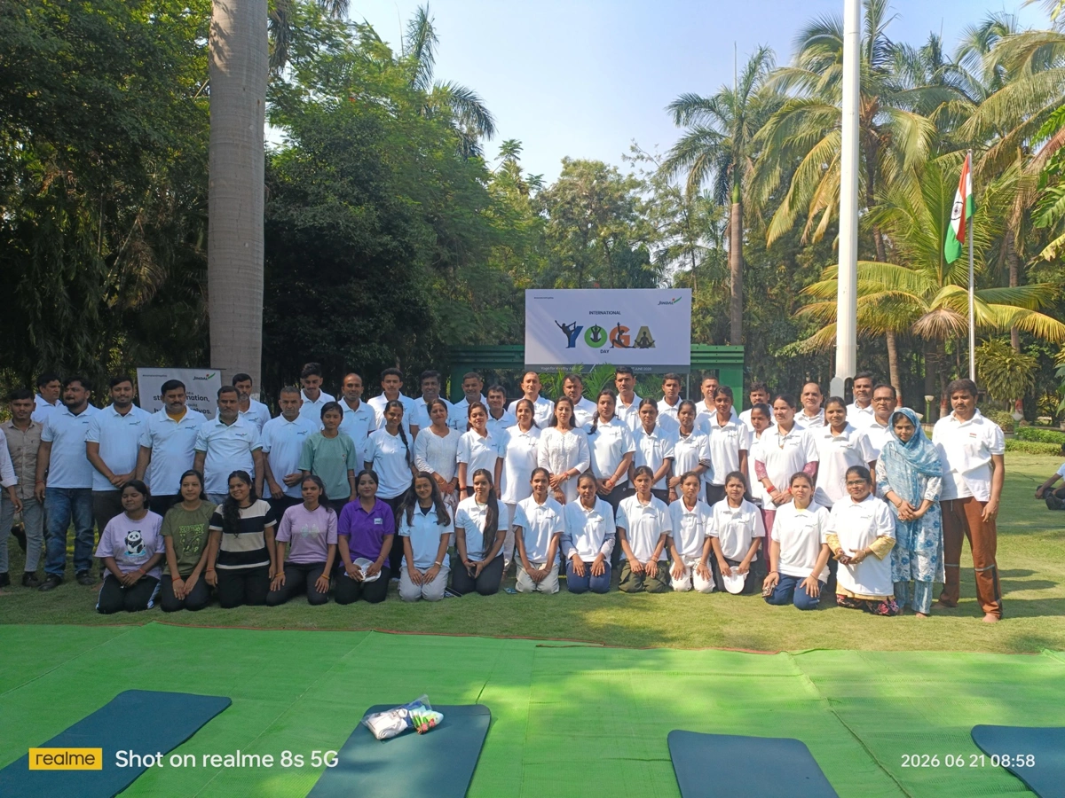 Jindal Steel Machinery Division Celebrates International Yoga Day with Enthusiastic Employee Participation