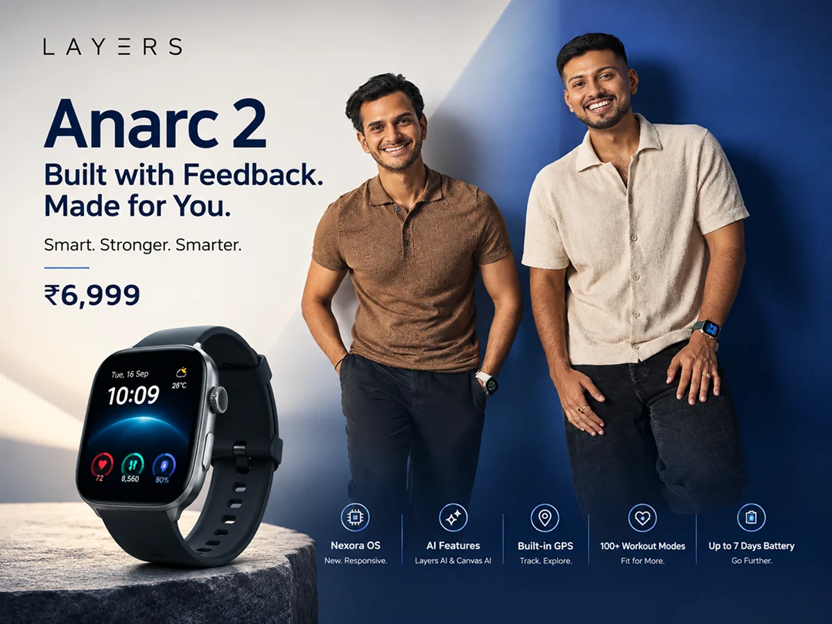 Layers Launches Anarc 2 at ₹6,999, Built With Feedback From First-Generation Customers