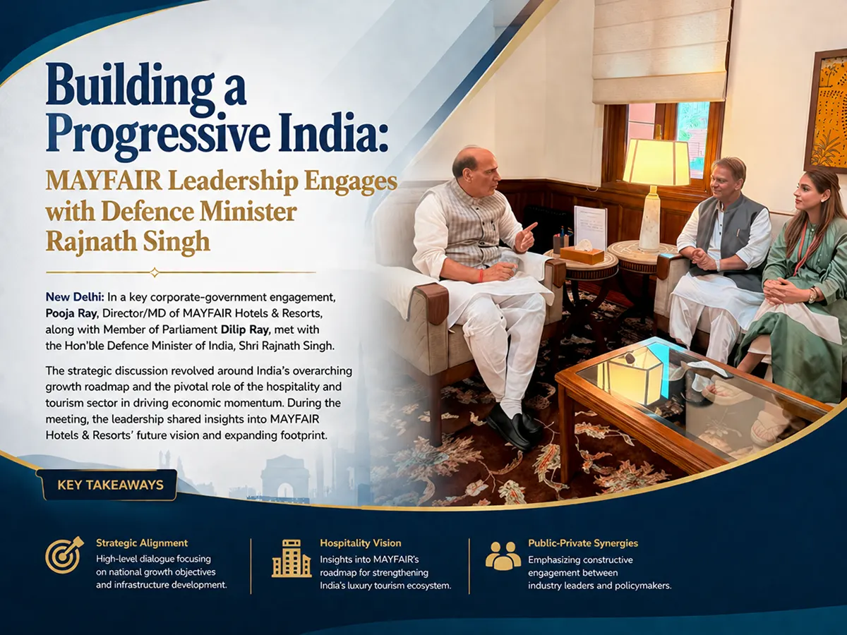 Building a Progressive India: MAYFAIR Leadership Engages with Defence Minister Rajnath Singh